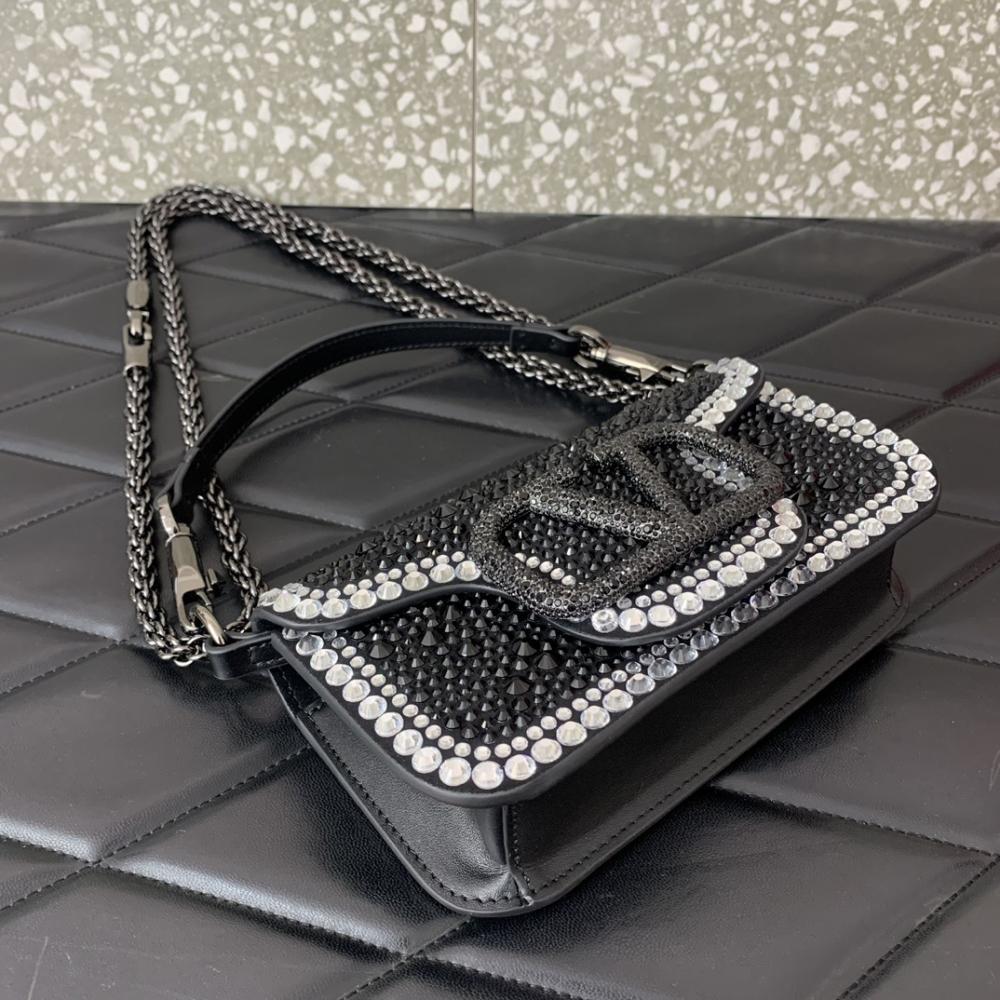 Crystal-Embellished Crossbody Bag