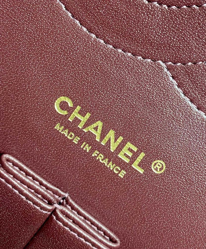 Gold Leather Top Handle Bag
