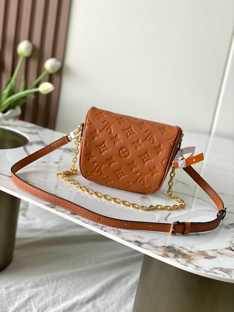 Classic Luxury Monogram Leather Shoulder Bag