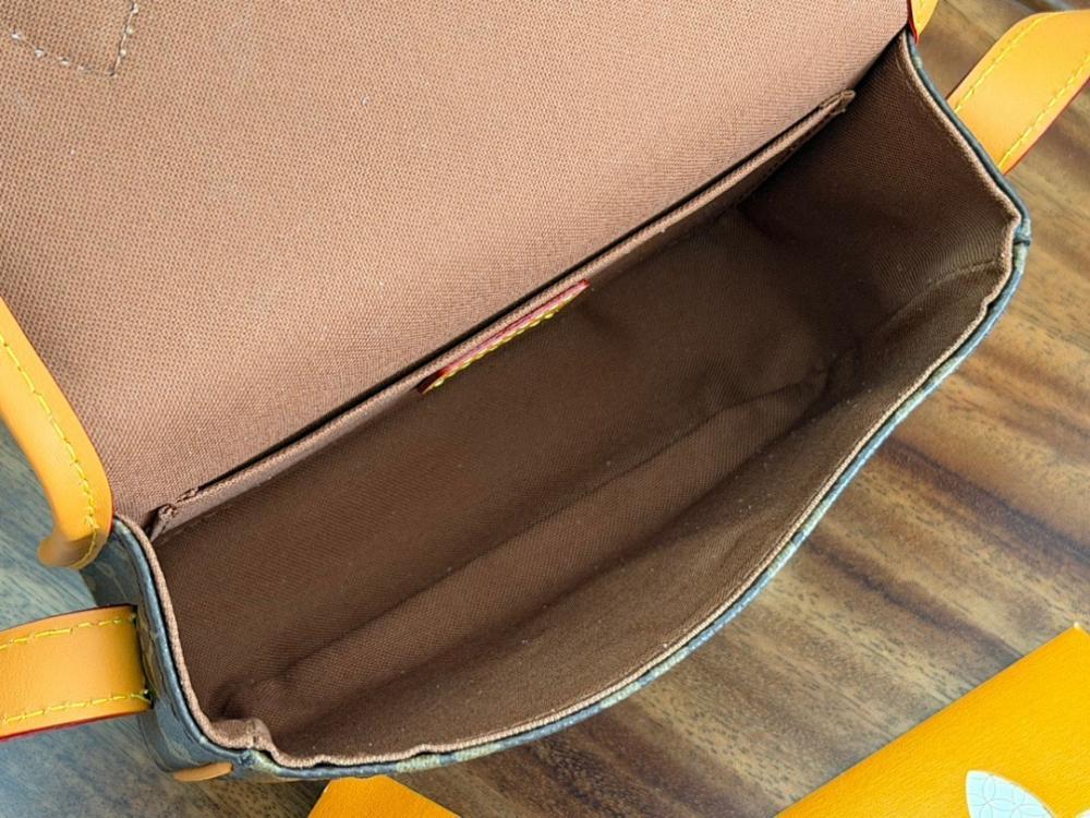 Modern Premium Monogram Leather Crossbody Bag