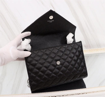 Stylish Refined Leather Top Handle Bag