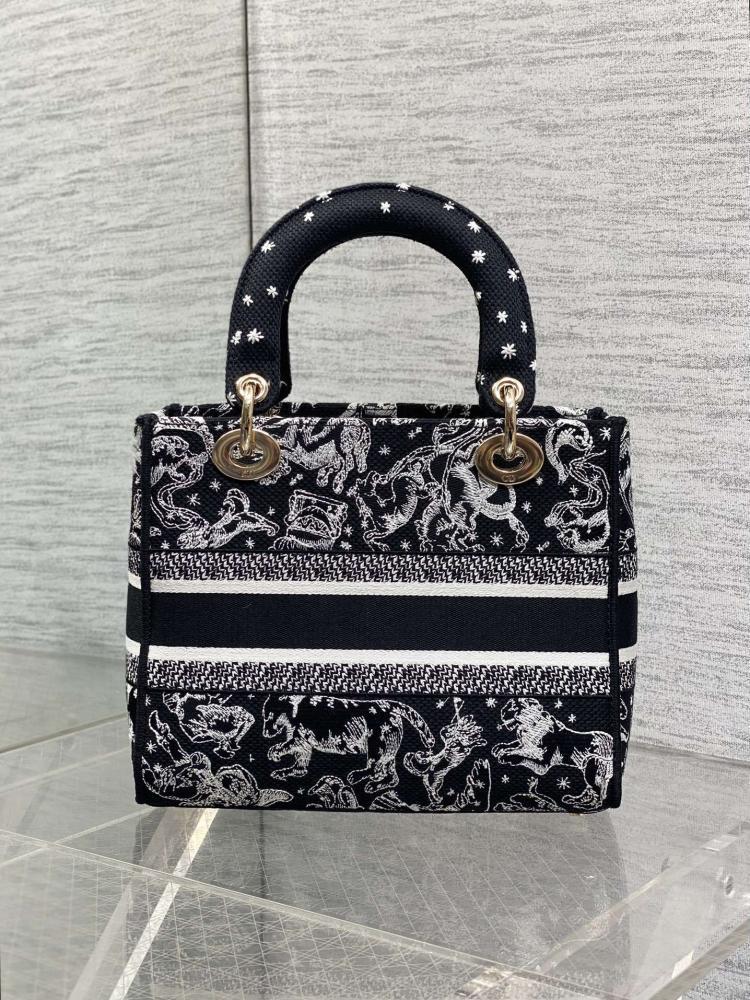 Embroidered Top Handle Bag