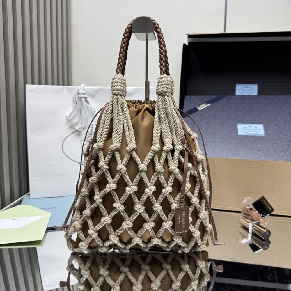 Woven Top Handle Bag