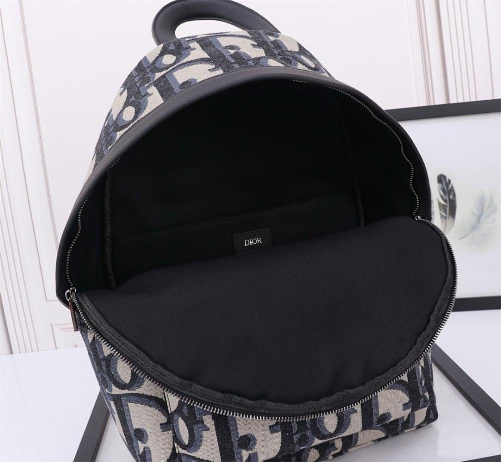 Modern Premium Black Quilted Leather Backpack