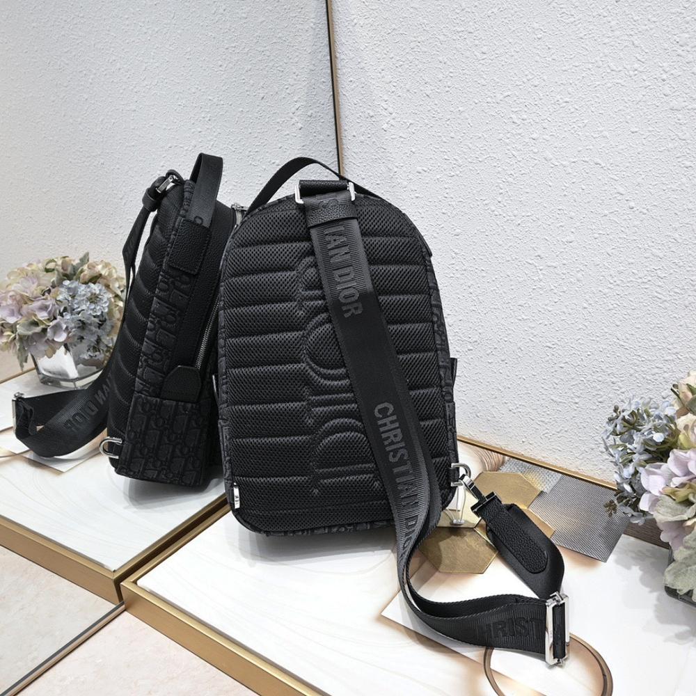 Italian-Inspired Stylish Black Quilted Jacquard Crossbody Bag