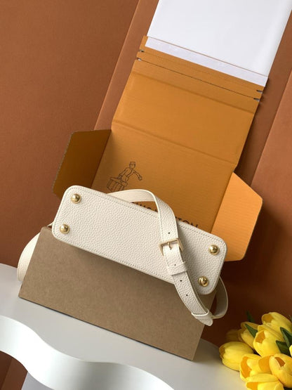 Calfskin Top Handle Bag