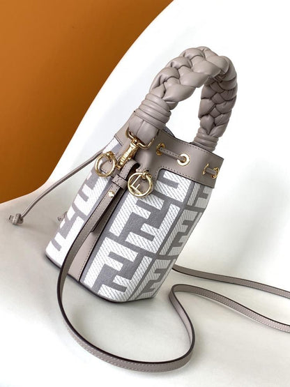 Embroidered Bucket Bag