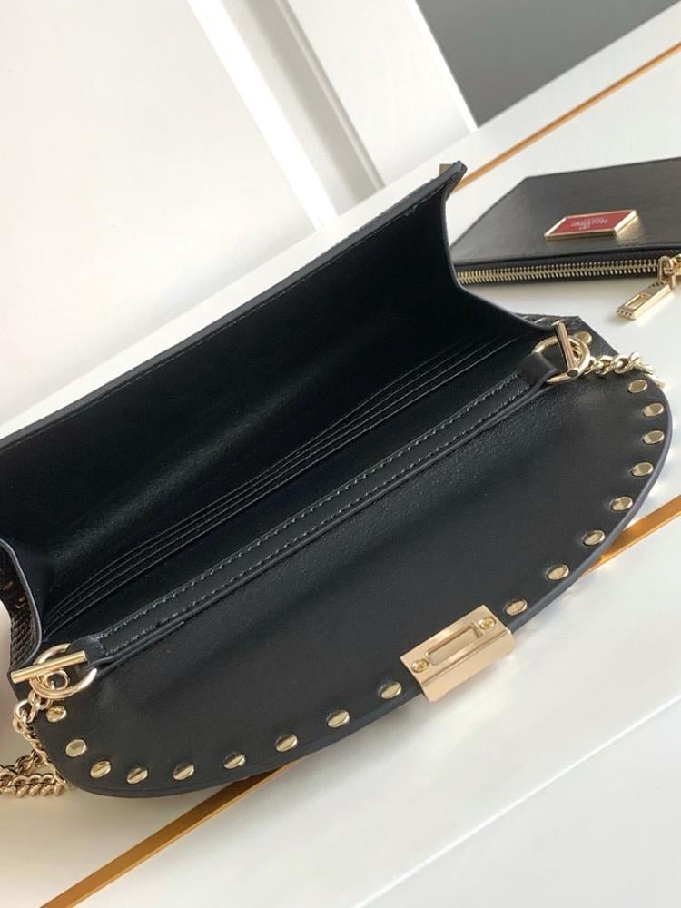 Stylish Refined Studded Leather Crossbody Bag