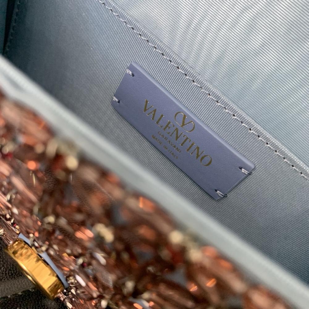 Crystal-Embellished Top Handle Bag