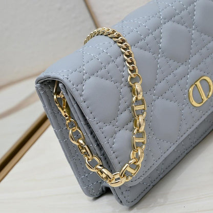 Luxury Refined White Embroidered Calfskin Shoulder Bag