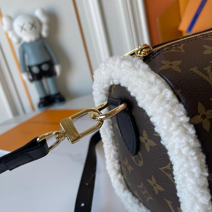 Classic Modern Monogram Lambskin Shoulder Bag
