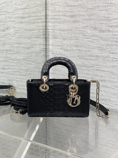 Refined Leather Top Handle Bag