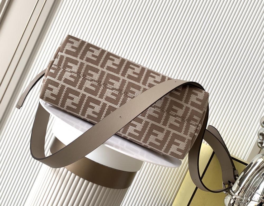 Embroidered Calfskin Shoulder Bag
