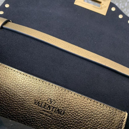 Studded Calfskin Crossbody Bag