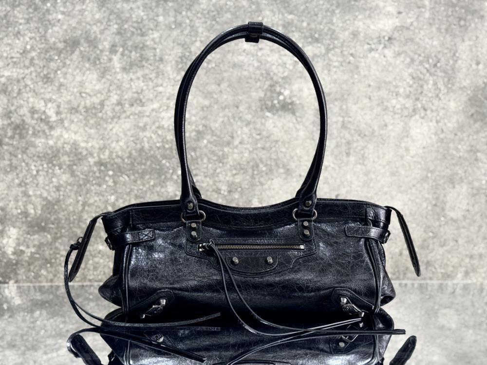 Luxury Leather Top Handle Bag