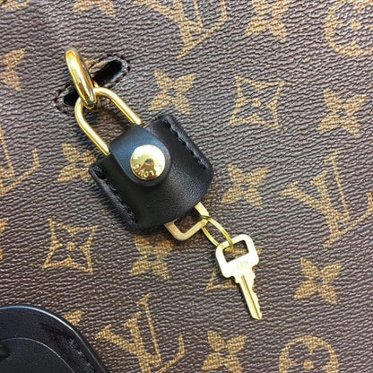 Stylish Premium Monogram Calfskin Top Handle Bag