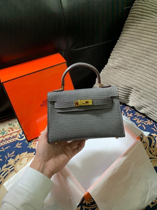 Classic Refined Leather Crossbody Bag