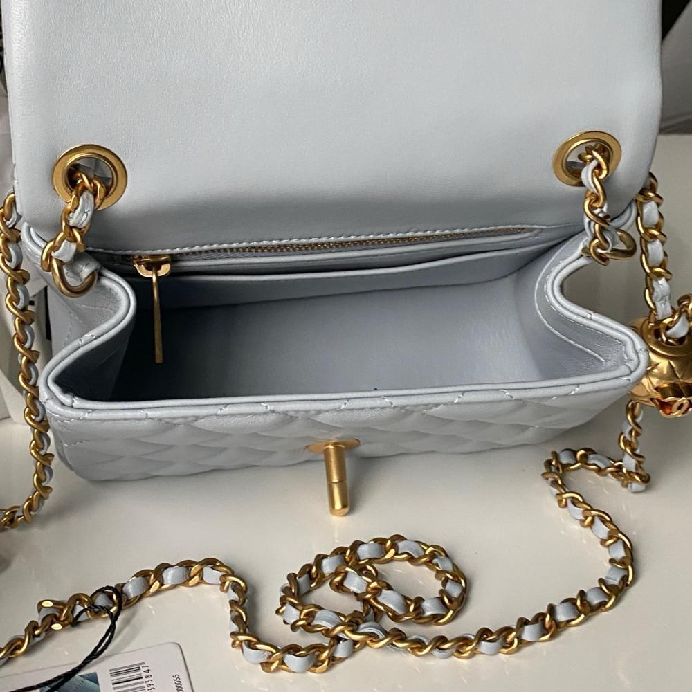 Gold Top Handle Bag