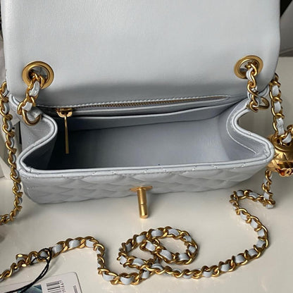 Gold Top Handle Bag