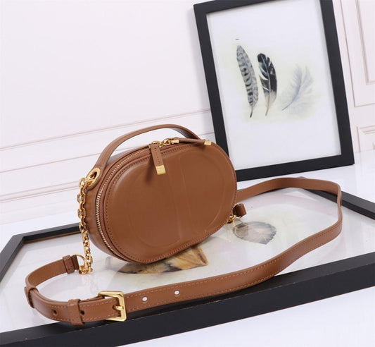 Modern Luxury Black Calfskin Shoulder Bag