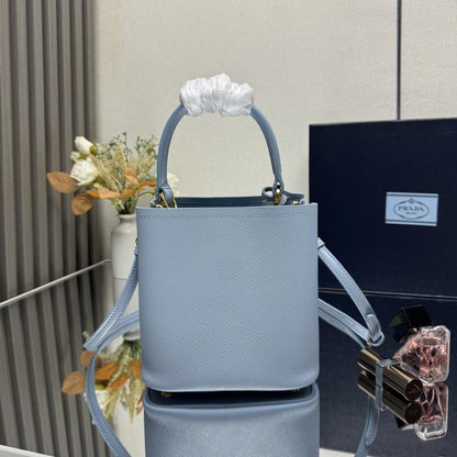 Saffiano Leather Bucket Bag