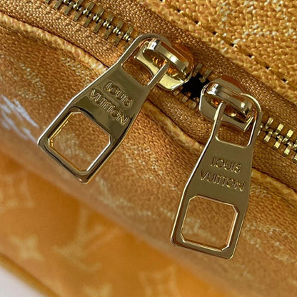 Modern Elegant Monogram Leather Shoulder Bag