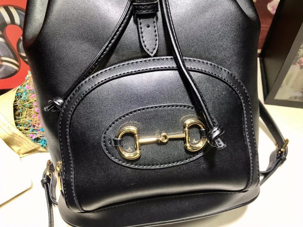 Modern Brown Leather Backpack