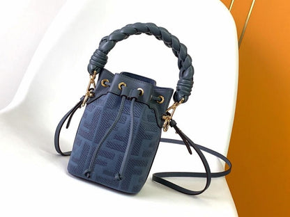 Embroidered Bucket Bag