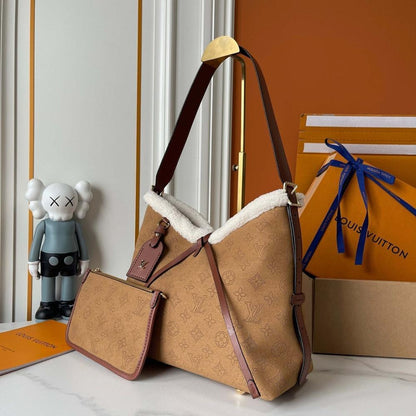 Elegant Monogram Leather Crossbody Bag – Limited Edition