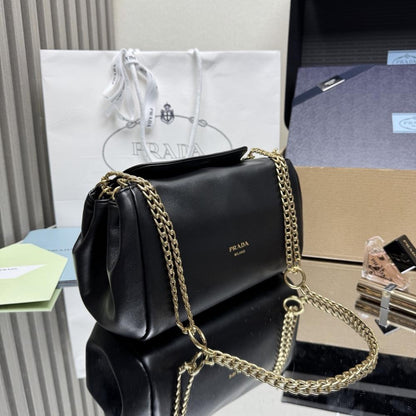 Classic Leather Shoulder Bag