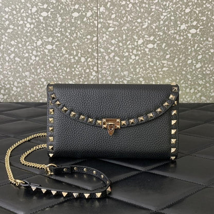 Studded Leather Crossbody Bag