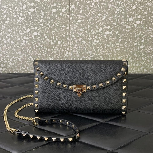 Studded Leather Crossbody Bag
