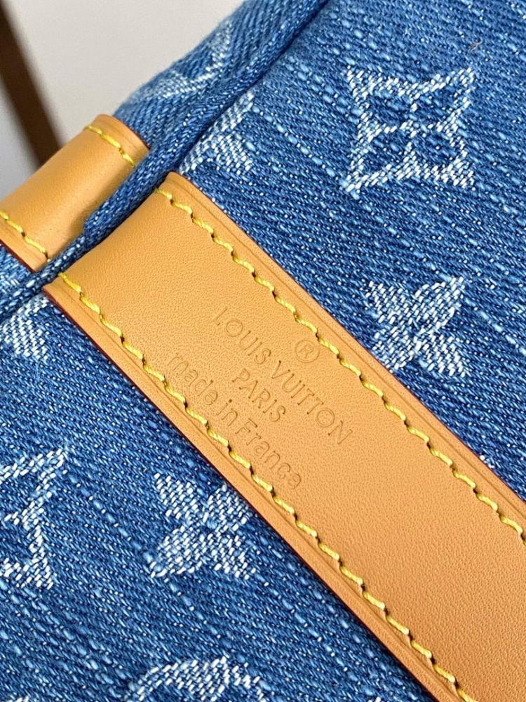 Keepall Woven Leather Travel Bag