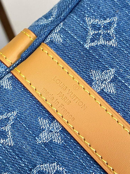 Keepall Woven Leather Travel Bag
