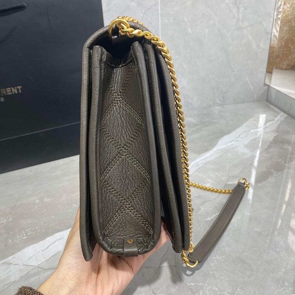 Alma Gold Quilted Leather Shoulder Bag