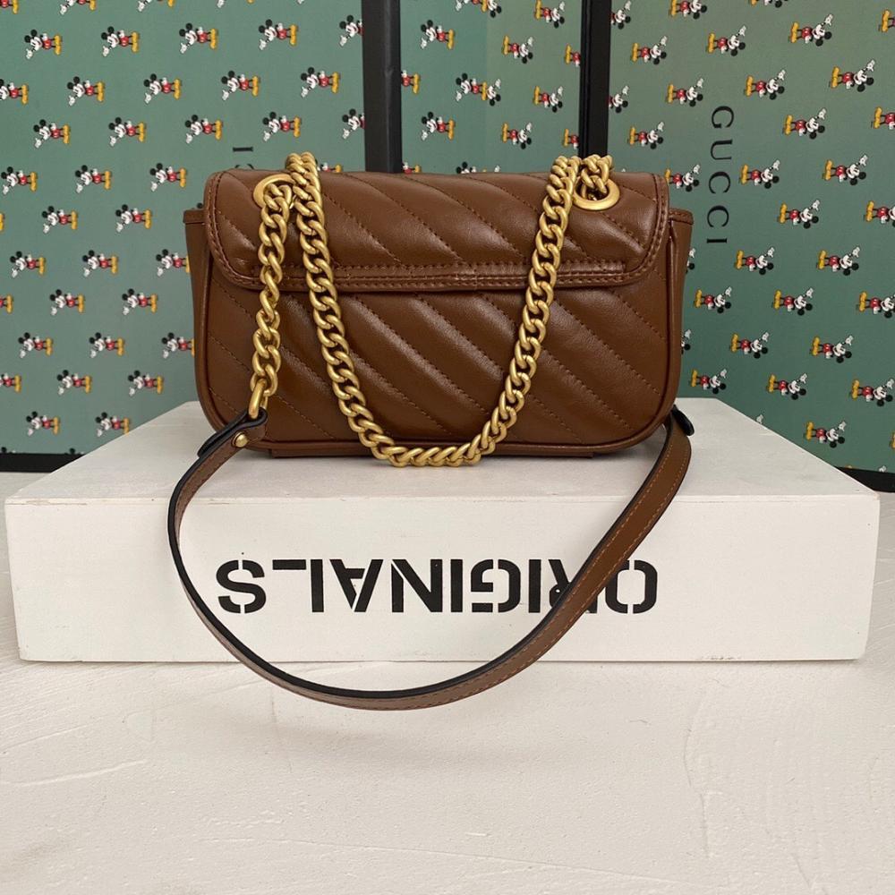 Alma Brown Quilted Leather Top Handle Bag
