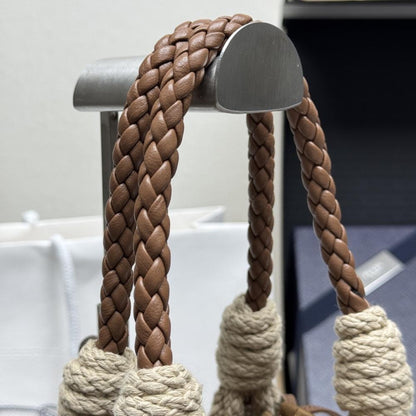 Woven Top Handle Bag