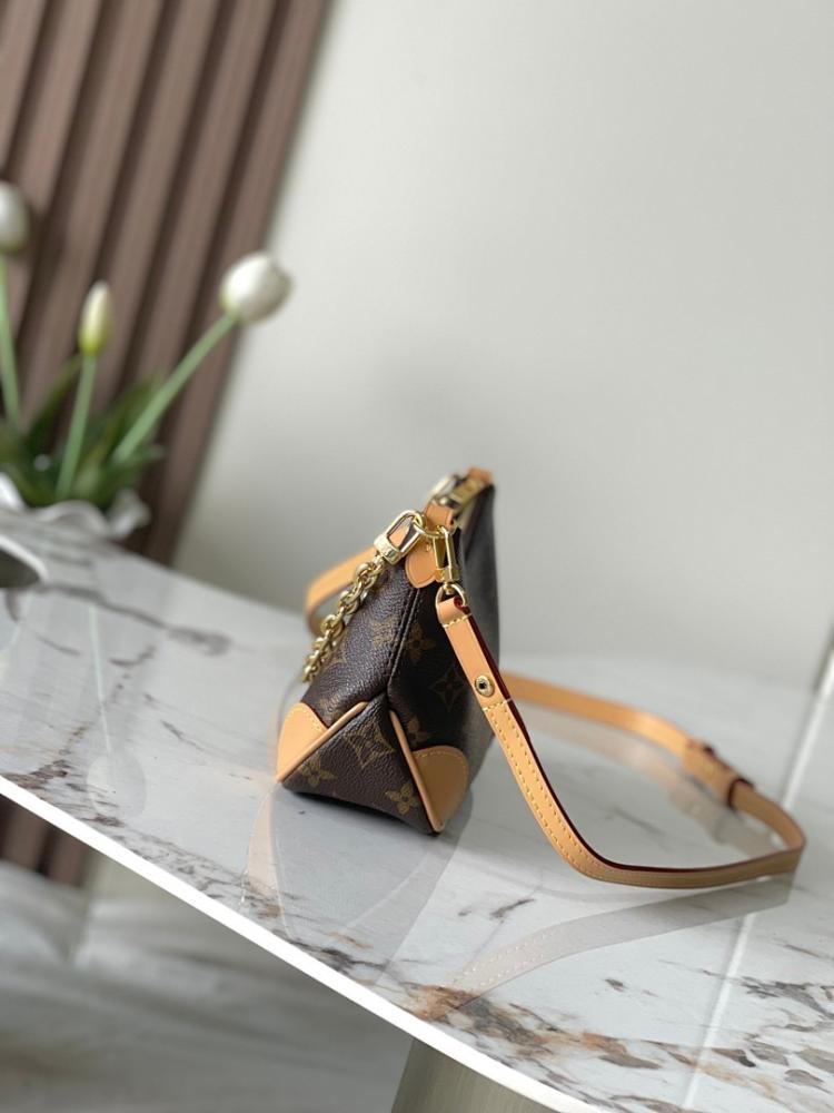 Elegant Monogram Leather Top Handle Bag – Limited Edition