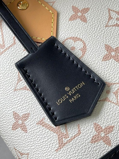 Alma Black Leather Top Handle Bag