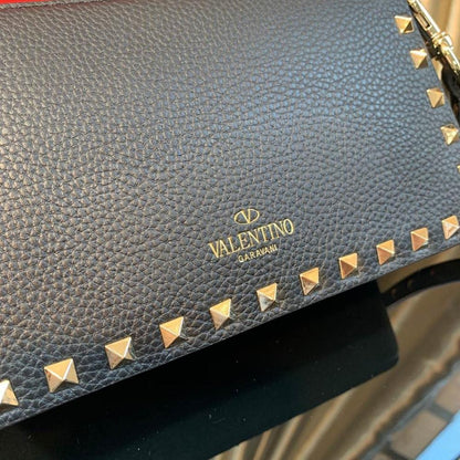 Modern Luxury Studded Calfskin Crossbody Bag