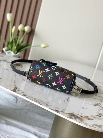 Speedy Monogram Calfskin Shoulder Bag
