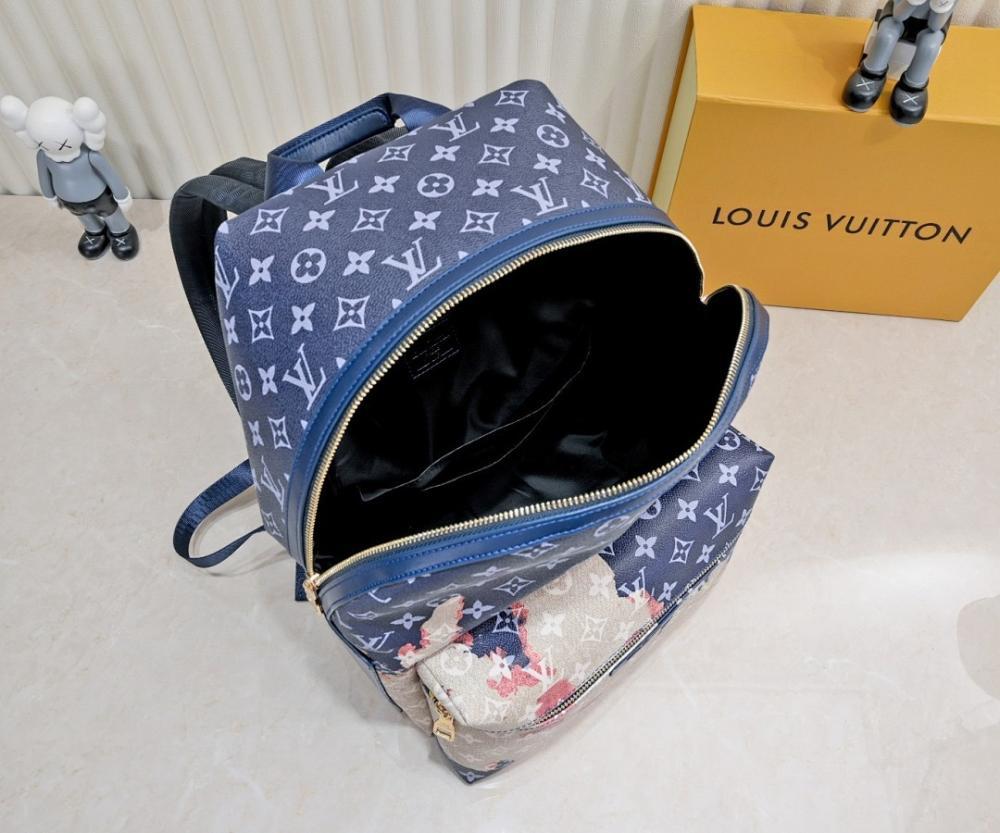 Stylish Refined Blue Denim Backpack
