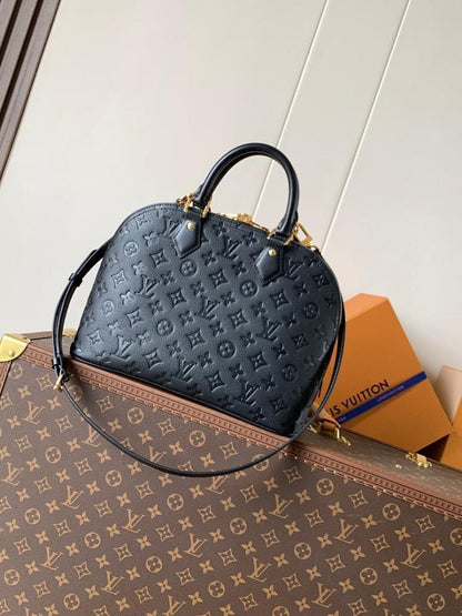 Alma Gold Quilted Leather Shoulder Bag