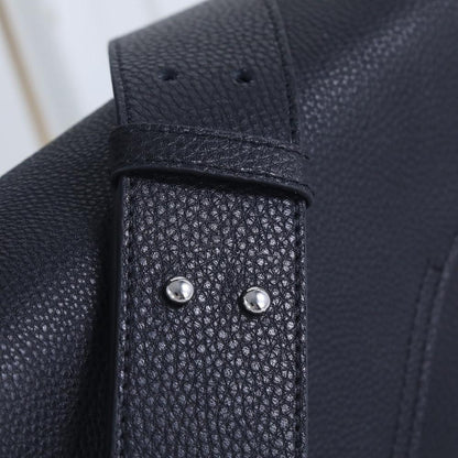Luxury Black Printed Calfskin Shoulder Bag – Special Edition