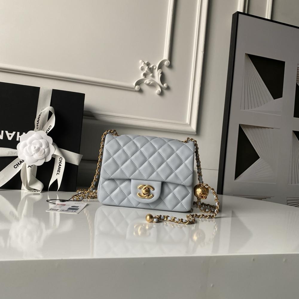 Gold Top Handle Bag