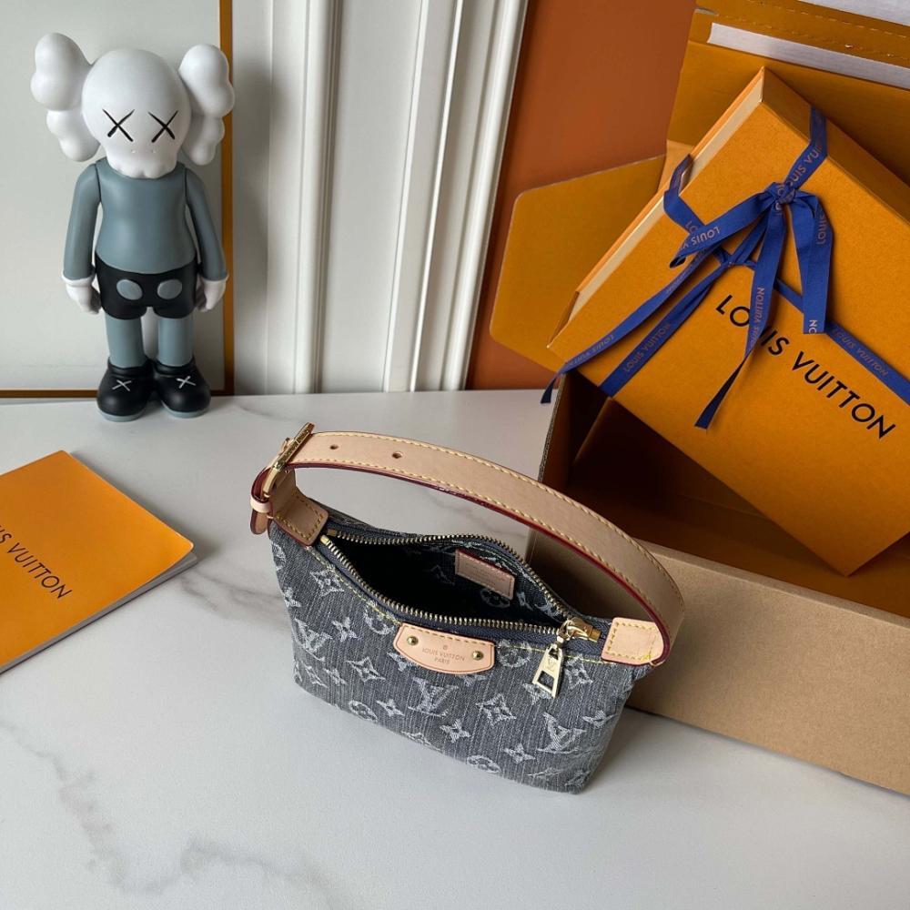 Speedy Denim Top Handle Bag