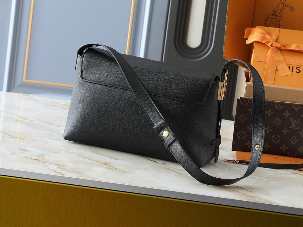 Elegant Stylish Monogram Leather Messenger Bag