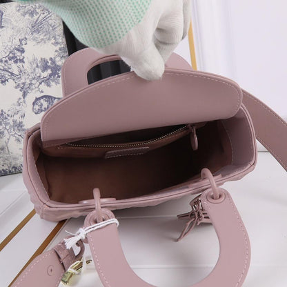 Modern Black Calfskin Shoulder Bag