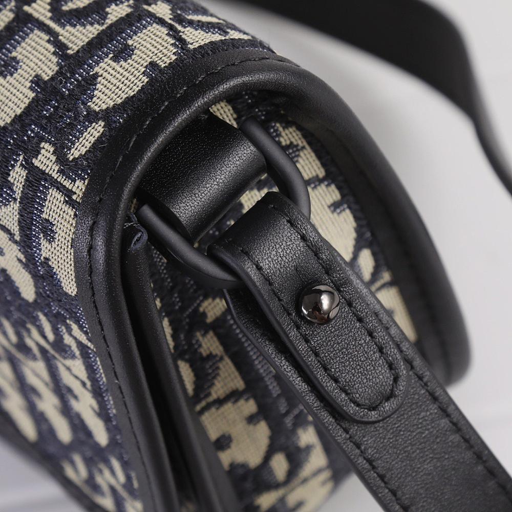 Luxury Stylish Black Printed Calfskin Shoulder Bag