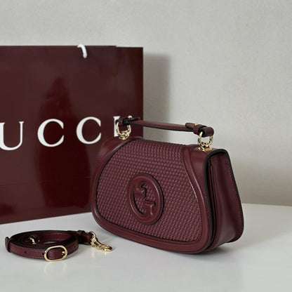 Woven Leather Shoulder Bag